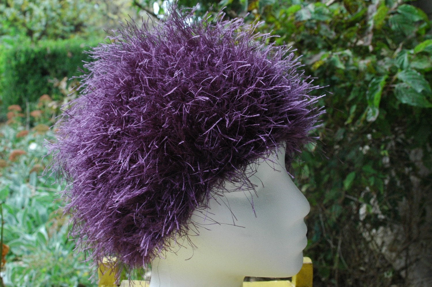 Royal Purple Spikey Cro Wig Large