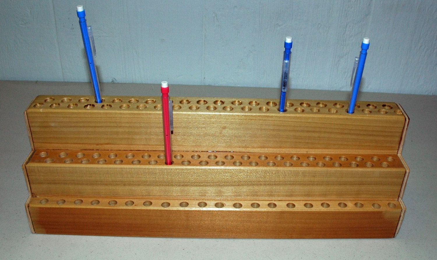 Artist's 107 Pencil Holder Organizer Time by premiumwoodcrafts