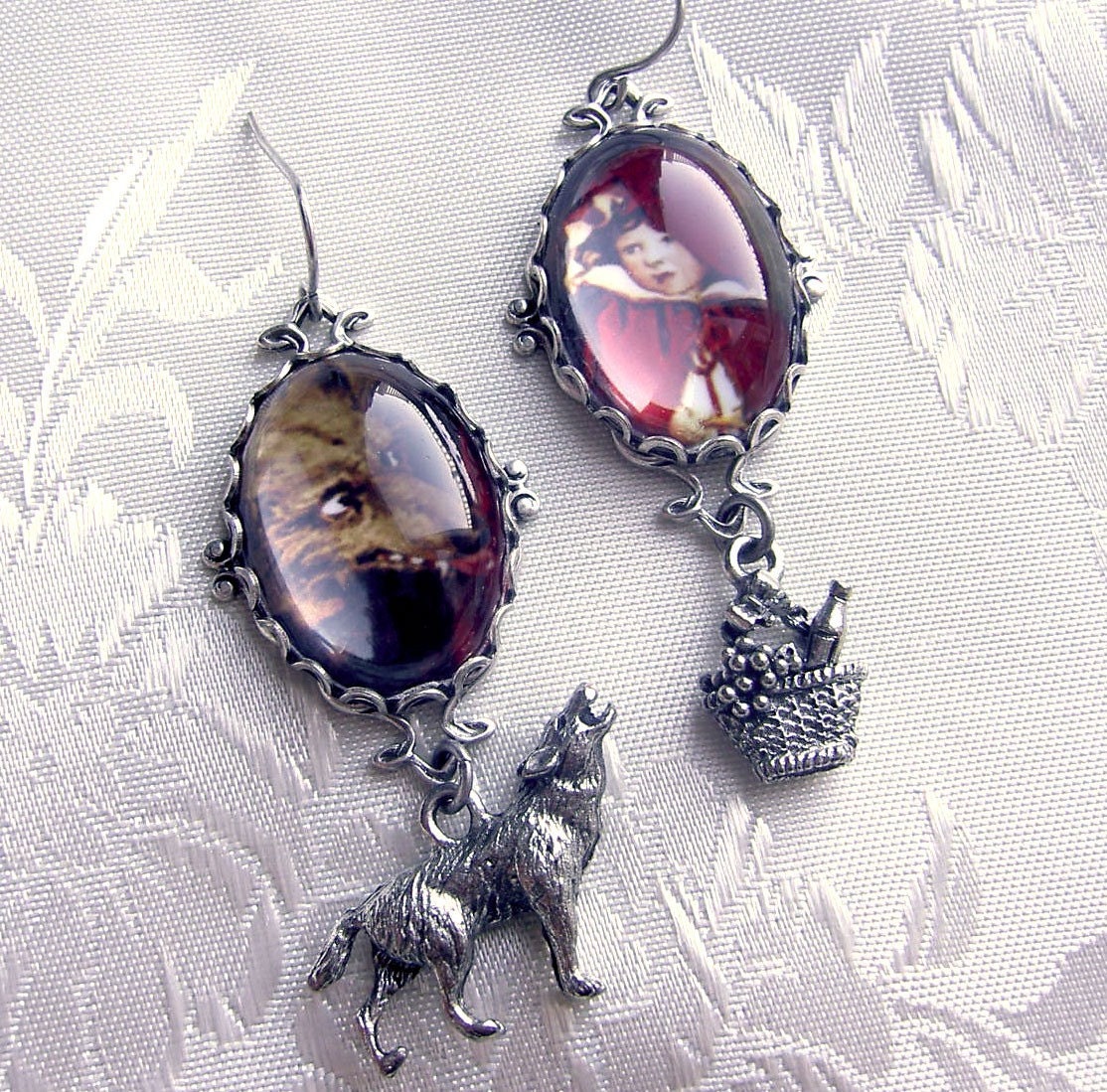 Red Riding Hood Earrings