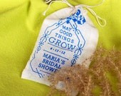 Bridal Shower Personalized Vintage Inspired Seed Bomb Favors - Eco Friendly Garden Wildflowers, Edible Flowers or Herbs