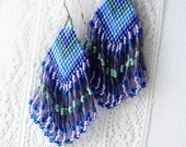 Fringe Benefits - Bead Woven Earrings