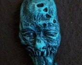 Patina Tounge ZombieHead Pendant