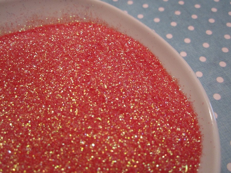Coral Glitter - Ultra Fine - Semi-Transparent Art - Ultrafine - Color: Vintage Salmon Orange