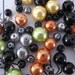 Pearls - HALLOWEEN Mix - For Embellishing - black orange grey lime gold smoke