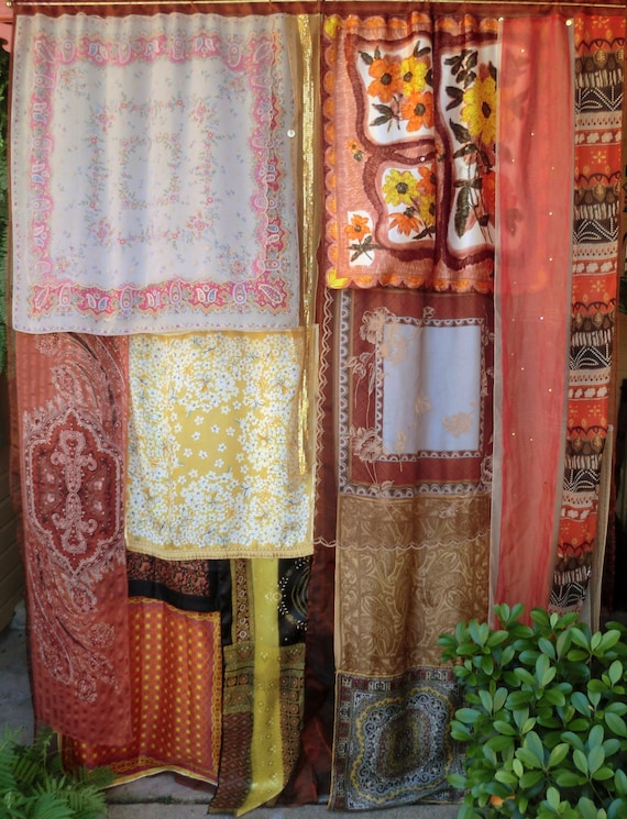 EARTHSONG - Handmade Gypsy Curtains Bohemian Global Hippie Style