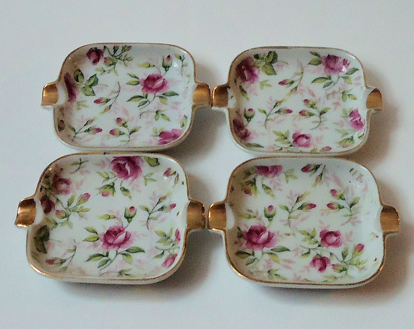 VINTAGE Chintz Ware ASH TRAYS