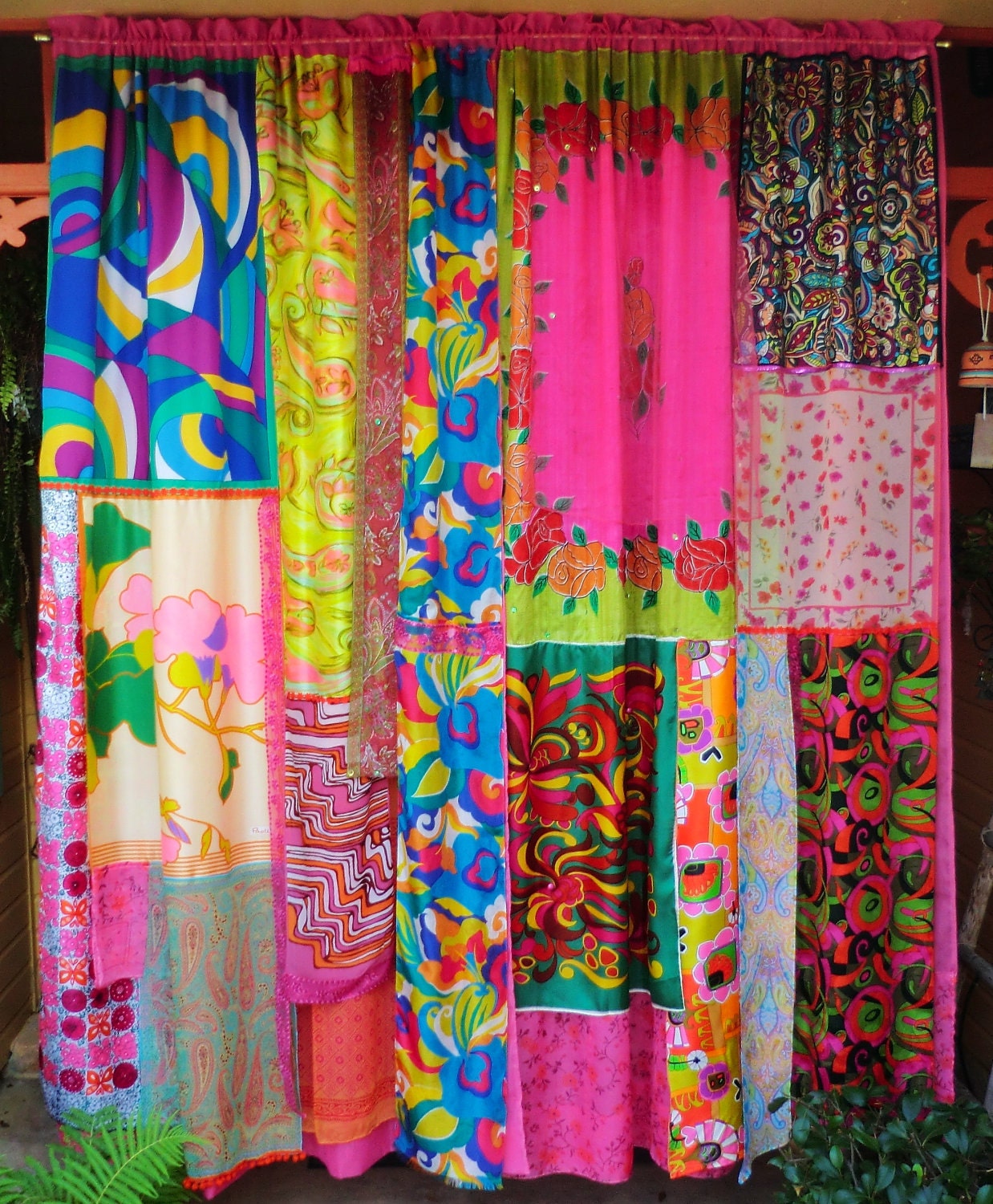 MOD MOD World - Handmade Gypsy CURTAINS Hippie Global Vintage Style