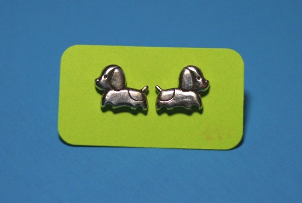 Sterling Silver Doggie Post Earrings