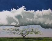 Fournier Appalachian Landscape Oil Painting Quebec Canada "Reaching For The Sky" 36" x 48"