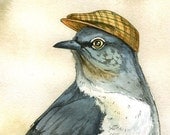 Dapper Mockingbird print 8x10