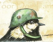 Birds in Helmets n0. 4 - 5 x 7 print