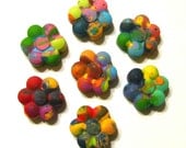 Recycled Crayons - Mini Flower Rainbow Crayons (Set of 6 Recycled Crayons)