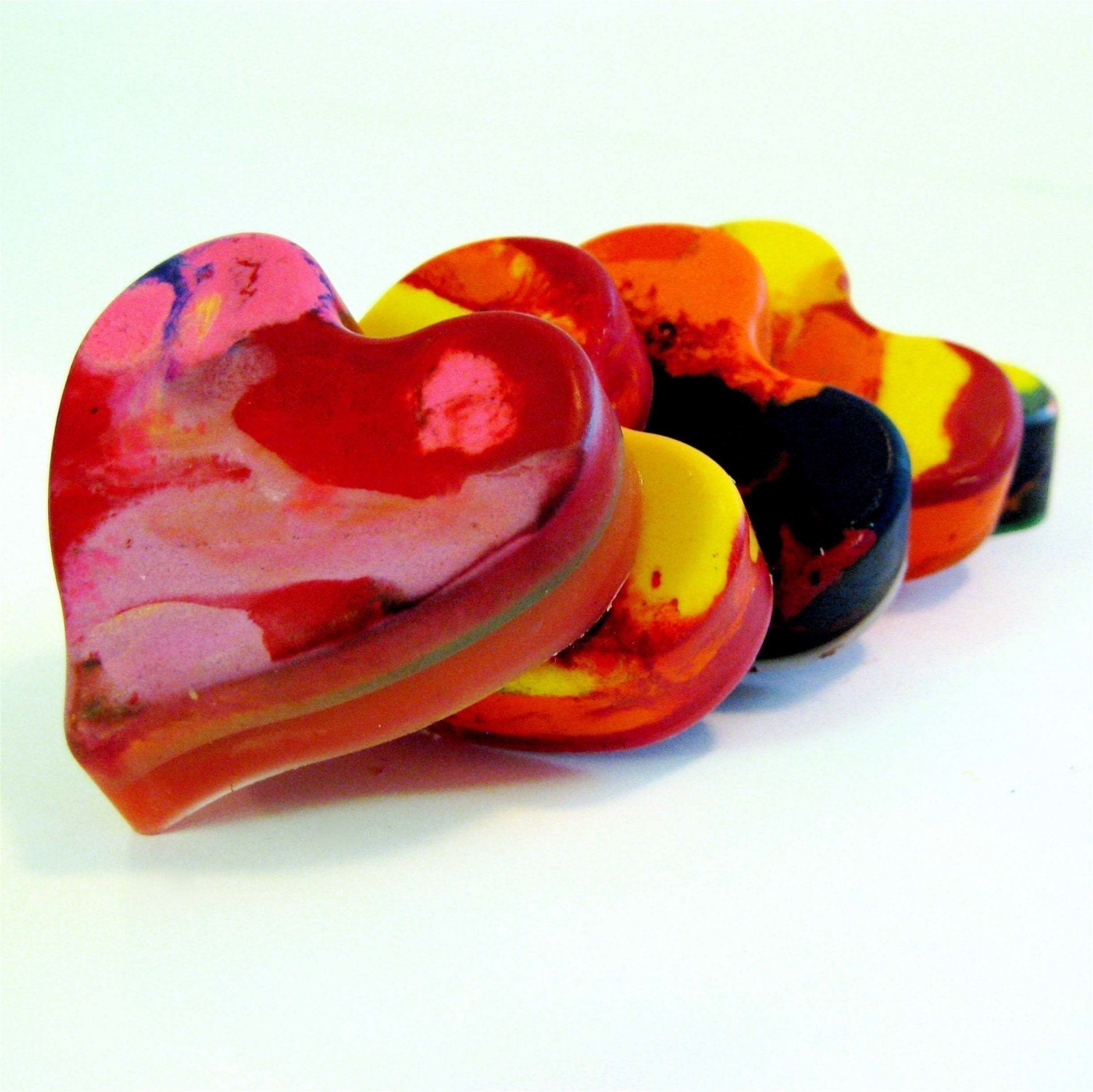 Jumbo Heart Rainbow Crayons (Set of 3)