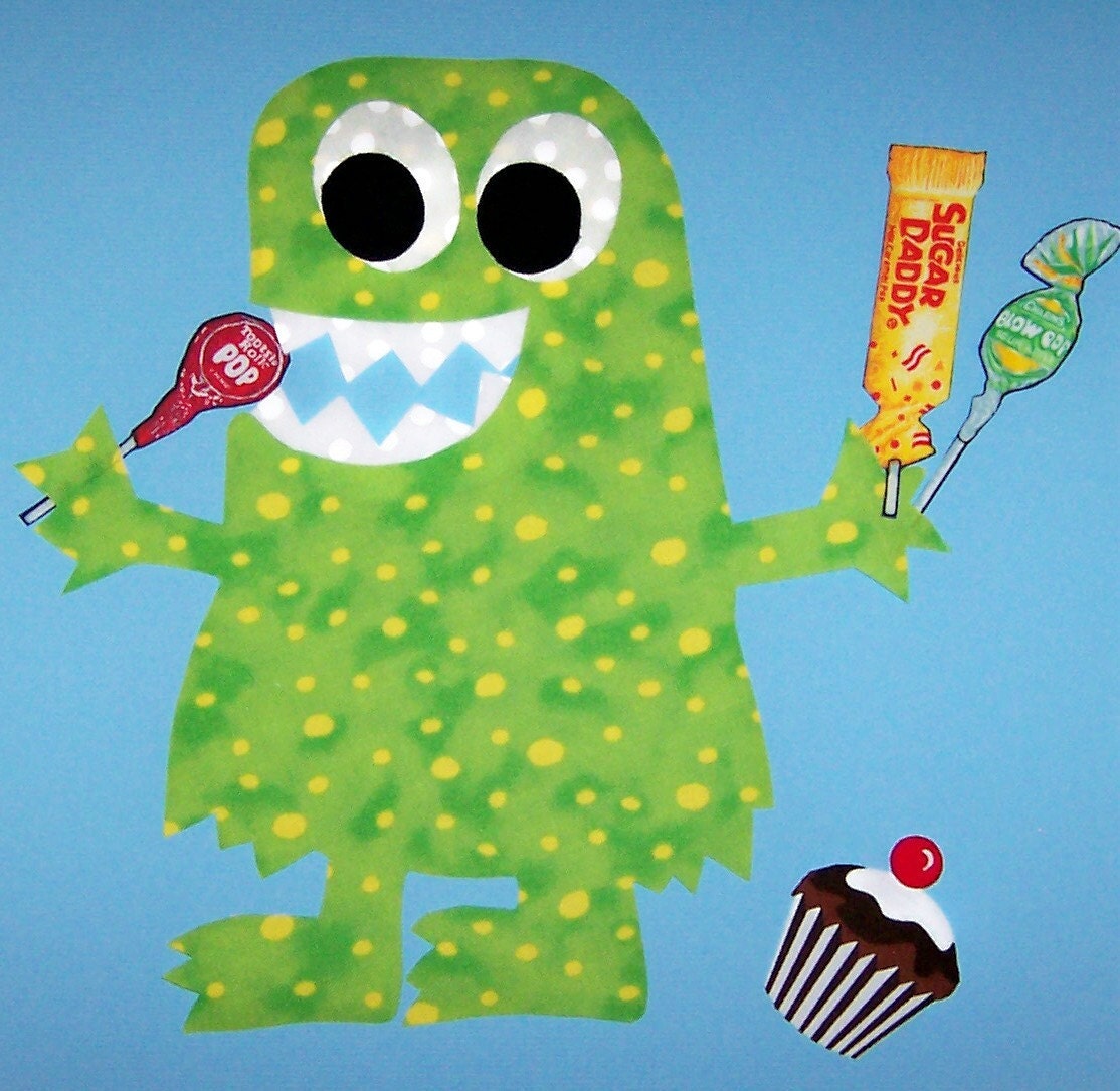 Applique TEMPLATE Pattern ONLY.....SWEETUMS The Monster...New