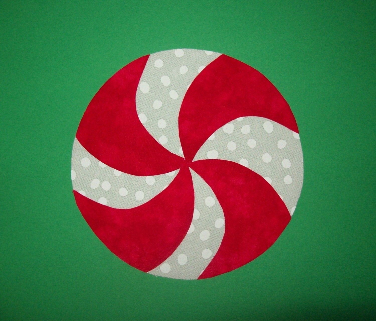 Fabric Applique TEMPLATE ONLY Christmas Peppermint by etsykim