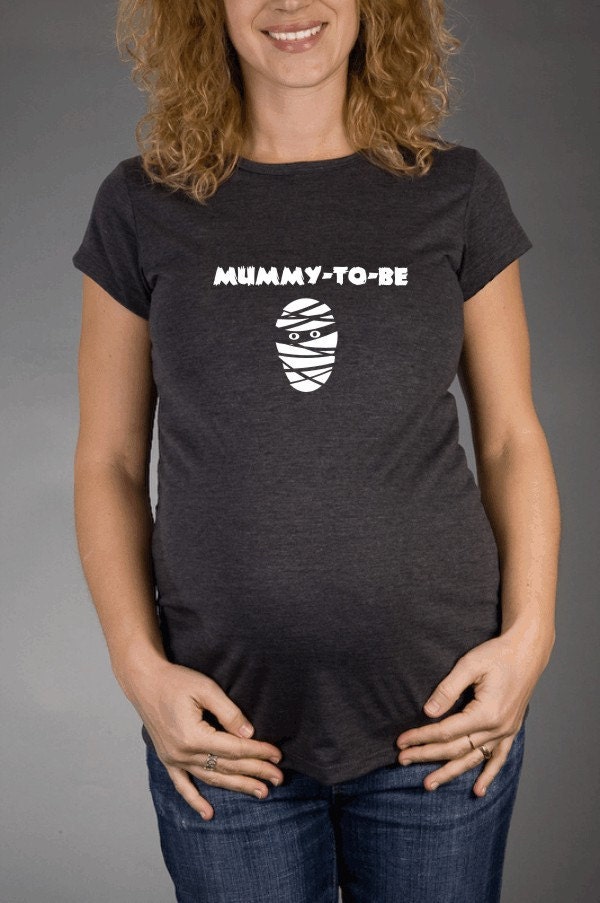MUMMY To Be - Short Sleeve Charcoal Grey Maternity T-shirt