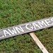 Lawn Games Sign Wedding Signs Hand Painted Signs. Fabulous Party Signs. Game Sign Recycled Wood Rustic Signs Outdoor Signs