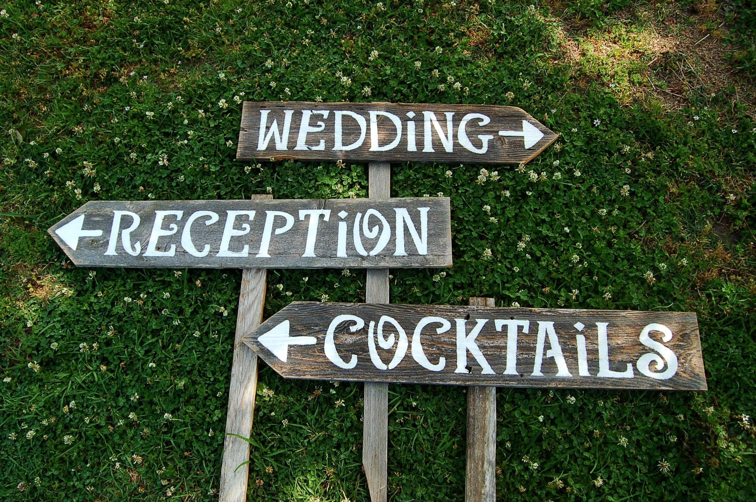 Painted Signs Hand  rustic directional LARGE TRUECONNECTION Signs. Wedding FONT signs by