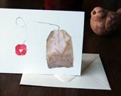 custom printable tea love greeting card