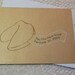 Good Fortune Holiday Cards -- Set of 8 Gocco Cards