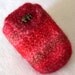 Blush Blossom Felted Slip Case - Multiple Uses - Strap Available