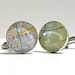 A DLK Designs Original - New York Yankee Stadium Vintage Street Map Sterling Silver Round Cufflinks.
