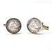 Disney Wedding, Walt Disney World Vintage Map Sterling Silver Cuff Links