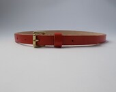 Leather Waist Belt / Lipstick Red / ss2012