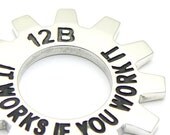 Original TwelveBeads Recovery Cog Sterling Silver Rosary Ring