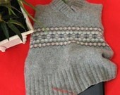 Red Berry Upcycled Felted Wool Computer Sleeve w/Pocket