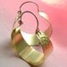 Big Hoops  Bright And Shiny Large Brass And Sterling Silver  Earrings