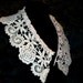 Vintage Venise Collar Heavy Embroidery Wide Treasury Listed