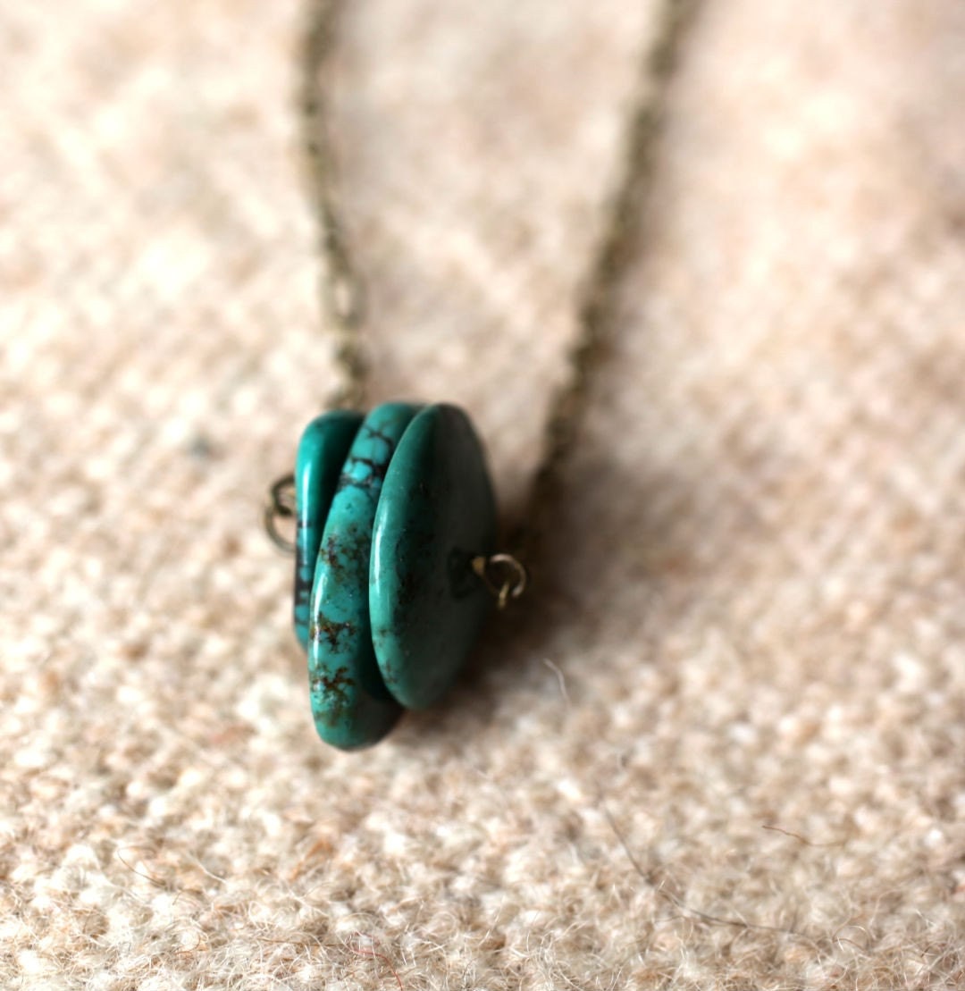 Turquoise Heishi Trio