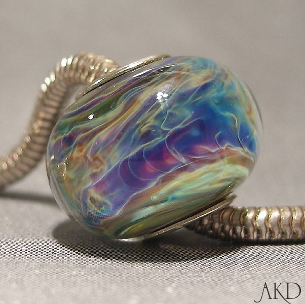 Wonderwall, Lampwork Bead for Pandora AKDesigns