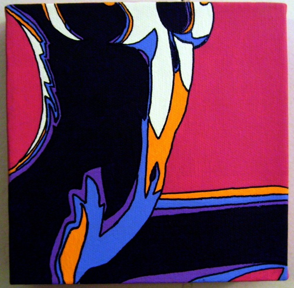 Miss Torso -- 6x6 or 8x8 inch Print - Free Shipping --- Guess the trivia question and get 10 percent off anything in my shop