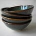 Pottery Bowls Set of 4 Soup Bowls Medium Sized Bowls Stoneware Bowls