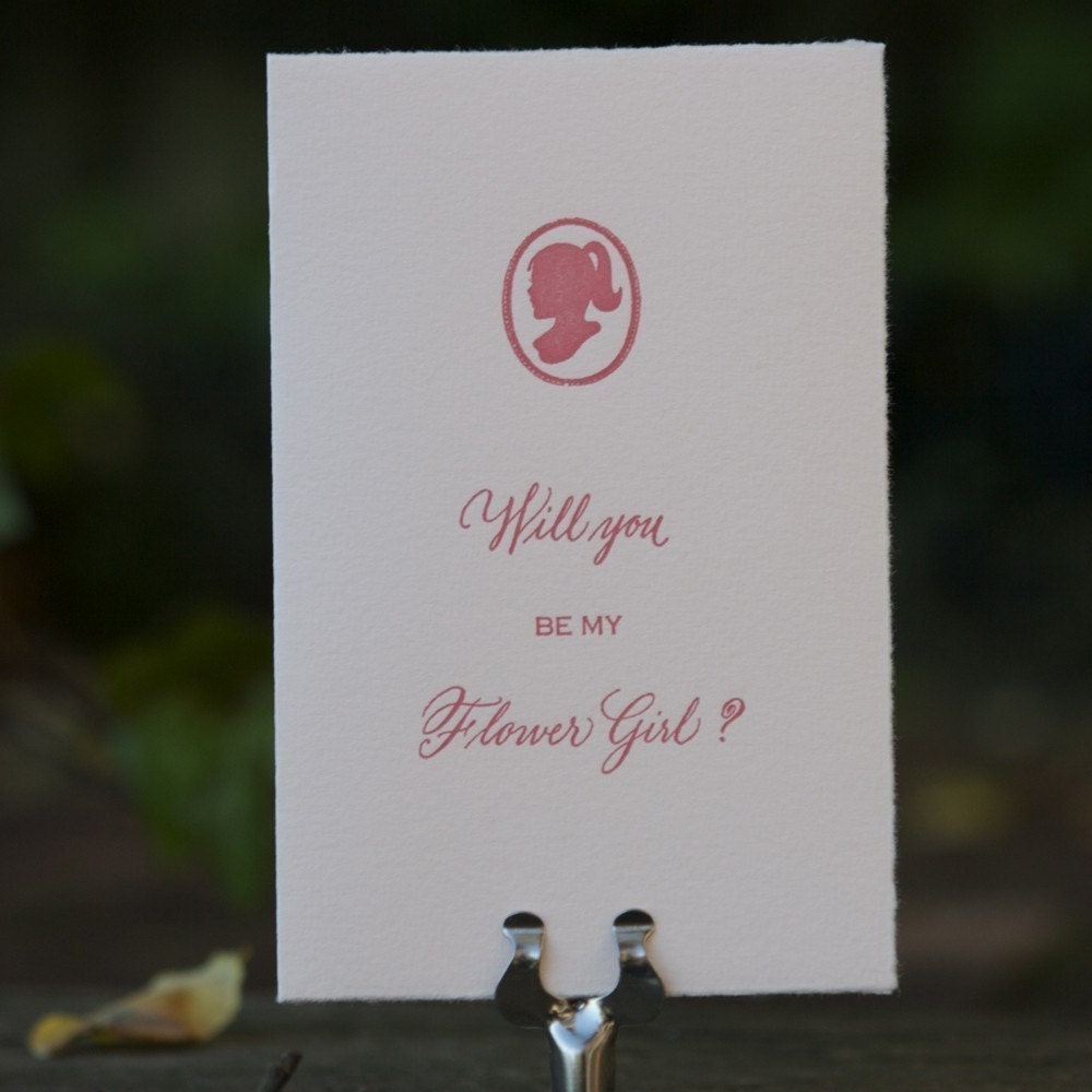 Will you be my Flower Girl card
