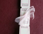 Set of 25 Carnival Tickets- White