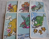 Vintage Go Fish Game Cards- Set of 10