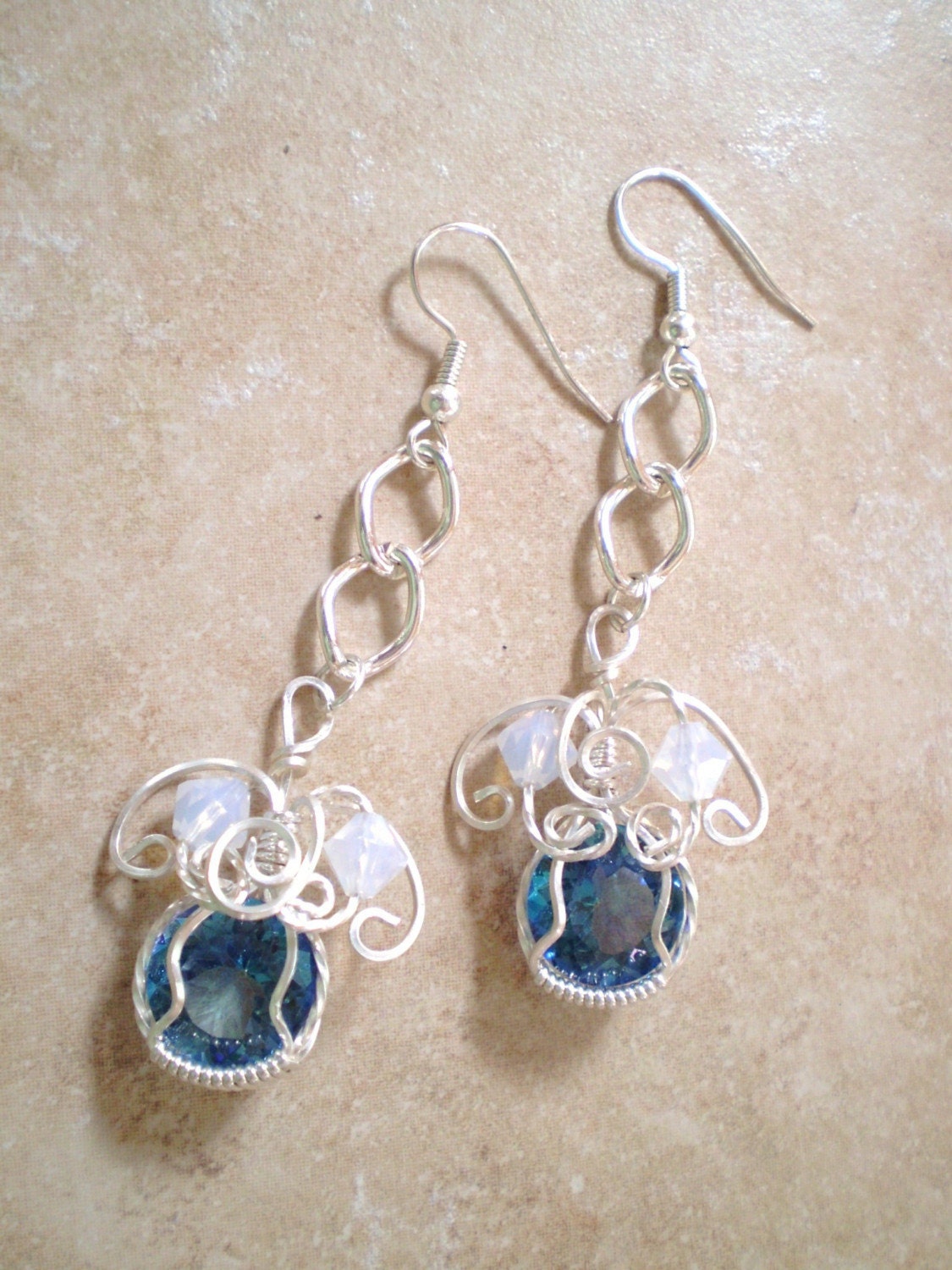 Neptune Blue Topaz Earrings