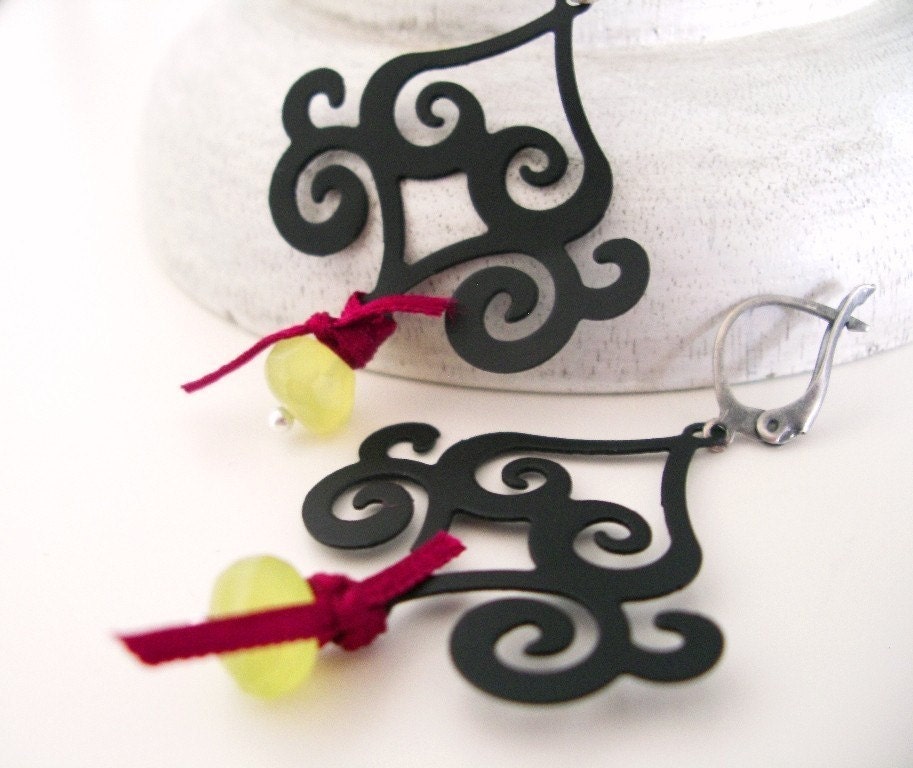 Black Tea earrings