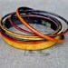 S A L E - Handcrafted Bangle Set - 'Jaffa' - Orange & Tangerine Toned Enamel Bracelets