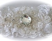 Chantilly Beaded Lace Garter with My Spectacular Jewel