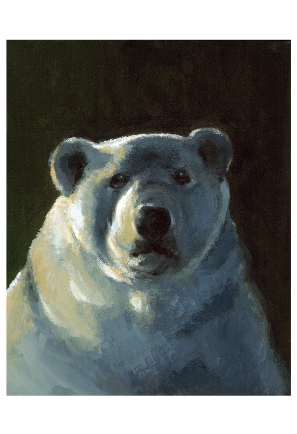 I'd like more Ice Please - LARGE polar bear art