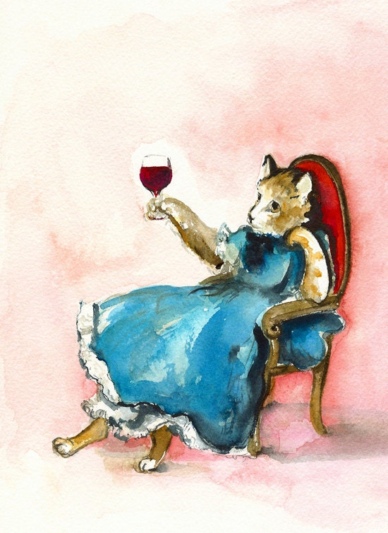 A Hard Day- Cat Cards- 5 blank cards, stocking stuffer, hostess, bar accessory