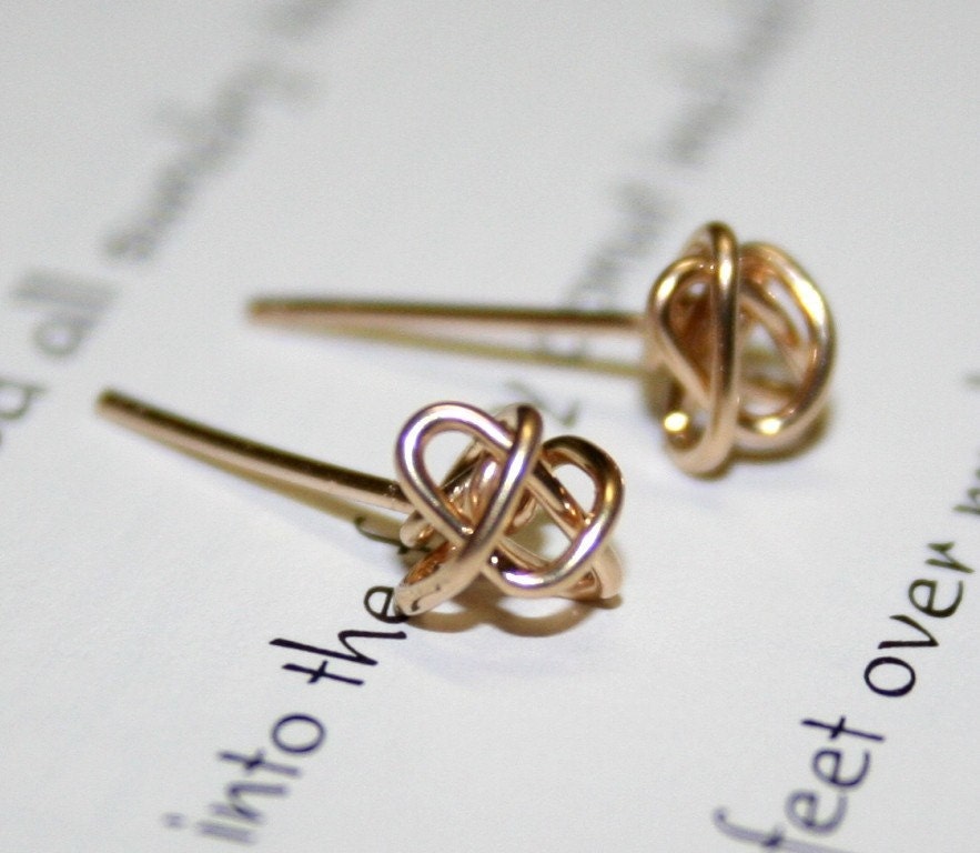 Gold Stud Knot Your Mommas Earrings