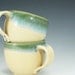 Dainty Lady Cups in Cream -Set of Two/ Handmade Wheelthrown Pottery