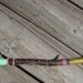 Painted Branch Necklace Organizer- Pistachio, Gold, Purple - Wrapped in Pink Leather