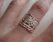 Lilibet Lace ring in sterling silver-featured at Anthropologie