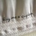 Buy me a cupcake - hand embroidered - full slip - lingerie - L